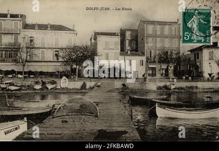 GOLFE-JUAN. Französische Abteilung: 06 - Alpes Maritimes Postkarte Ende des 19. Jahrhunderts - Anfang des 20. Jahrhunderts Stockfoto