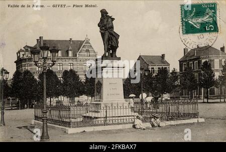 GIVET. Französische Abteilung: 08 - Ardennen Postkarte Ende des 19. Jahrhunderts - Anfang des 20. Jahrhunderts Stockfoto