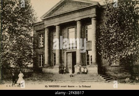 VOUZIERS. Französische Abteilung: 08 - Ardennen Postkarte Ende des 19. Jahrhunderts - Anfang des 20. Jahrhunderts Stockfoto