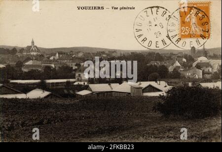 VOUZIERS. Französische Abteilung: 08 - Ardennen Postkarte Ende des 19. Jahrhunderts - Anfang des 20. Jahrhunderts Stockfoto