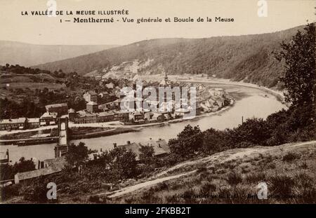 MONTHERME. Französische Abteilung: 08 - Ardennen Postkarte Ende des 19. Jahrhunderts - Anfang des 20. Jahrhunderts Stockfoto