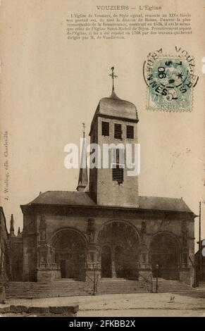 VOUZIERS. Französische Abteilung: 08 - Ardennen Postkarte Ende des 19. Jahrhunderts - Anfang des 20. Jahrhunderts Stockfoto