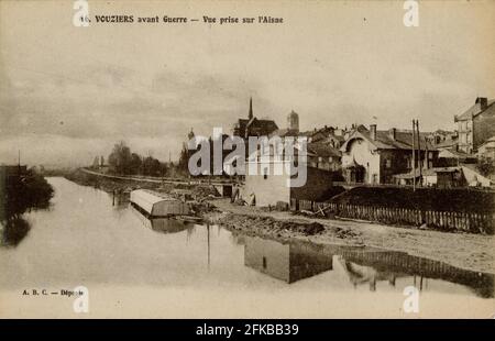 VOUZIERS. Französische Abteilung: 08 - Ardennen Postkarte Ende des 19. Jahrhunderts - Anfang des 20. Jahrhunderts Stockfoto