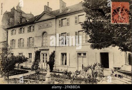 VILLEFRANCHE-DE-ROUERGUE. Französische Abteilung: 12 - Aveyron Postkarte Ende des 19. Jahrhunderts - Anfang des 20. Jahrhunderts Stockfoto