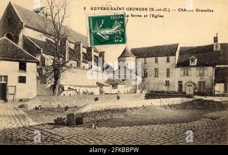 AUVERS-SAINT-GEORGES. Französische Abteilung: 91 - Essonne Postkarte Ende des 19. Jahrhunderts - Anfang des 20. Jahrhunderts Stockfoto