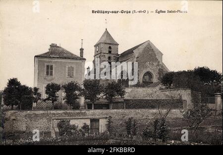 BRETIGNY-SUR-ORGE. Französische Abteilung: 91 - Essonne Postkarte Ende des 19. Jahrhunderts - Anfang des 20. Jahrhunderts Stockfoto