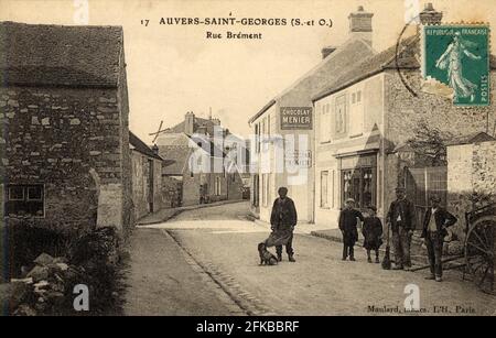 AUVERS-SAINT-GEORGES. Französische Abteilung: 91 - Essonne Postkarte Ende des 19. Jahrhunderts - Anfang des 20. Jahrhunderts Stockfoto