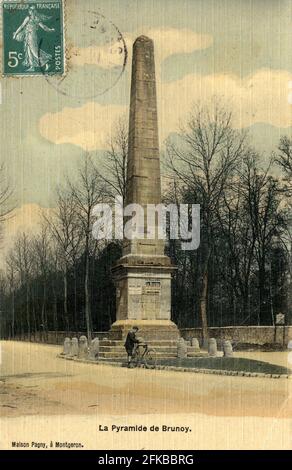 BRUNOY. Französische Abteilung: 91 - Essonne Postkarte Ende des 19. Jahrhunderts - Anfang des 20. Jahrhunderts Stockfoto