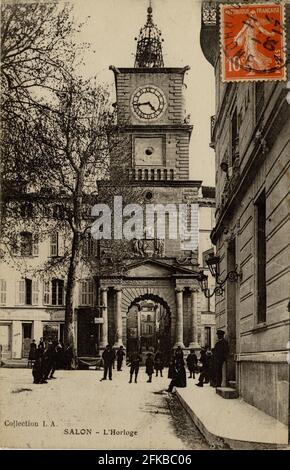 SALON-DE-PROVENCE. Französische Abteilung: 13 - Bouches-du-Rhône. Region: Provence-Alpes-Côte d'Azur. Postkarte Ende des 19. Jahrhunderts - Anfang des 20. Jahrhunderts Stockfoto