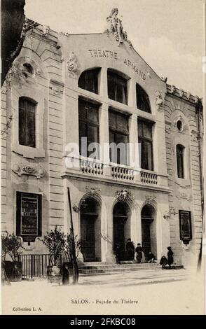 SALON-DE-PROVENCE. Französische Abteilung: 13 - Bouches-du-Rhône. Region: Provence-Alpes-Côte d'Azur. Postkarte Ende des 19. Jahrhunderts - Anfang des 20. Jahrhunderts Stockfoto