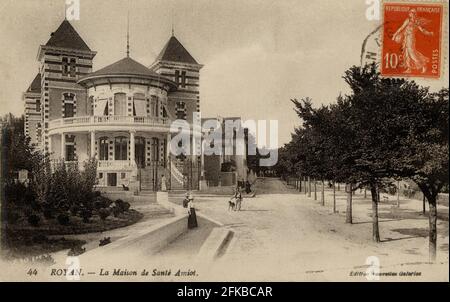 ROYAN. Französische Abteilung: 17 - Charente-Maritime. Region: Nouvelle-Aquitaine (ehemals Poitou-Charentes). Postkarte Ende des 19. Jahrhunderts - Anfang des 20. Jahrhunderts Stockfoto