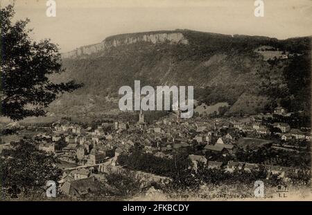 BORT-LES-ORGUES. Französische Abteilung: 19- Corrèze. Region: Nouvelle-Aquitaine (ehemals Limousin). Postkarte Ende des 19. Jahrhunderts - Anfang des 20. Jahrhunderts Stockfoto