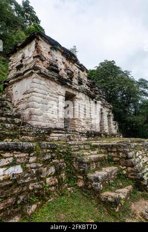 Archäologische Stätte der Maya von Bonampak, Chiapas, Mexiko, Nordamerika Stockfoto