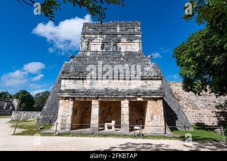 Präkolumbianische Stadt, Chichen Itza, UNESCO-Weltkulturerbe, Yucatan, Mexiko, Nordamerika Stockfoto