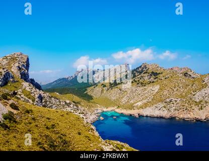 Landschaft der Halbinsel Formentor, Cap de Formentor, Mallorca (Mallorca), Balearen, Spanien, Mittelmeer, Europa Stockfoto