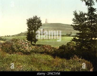 Glastonbury Tor, Somerset um 1890-1900 Stockfoto