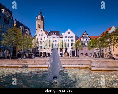 Ansicht der Altstadt von Jena in Thüringen Stockfoto