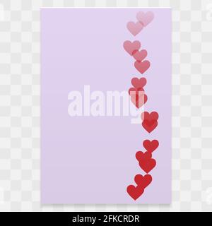 Valentinstag Herz Hintergrund, Vektor-Illustration Vorlage für Ihr Design Stock Vektor