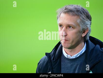 Bremen, Deutschland. 30. Apr 2021. firo: DFB-Cup-Halbfinale 04/30/2021 SV Werder Bremen - RB Leipzig Frank Baumann, Werder Quelle: dpa/Alamy Live News Stockfoto