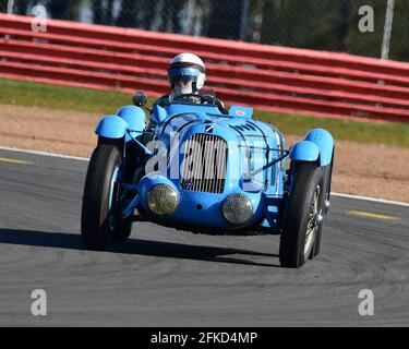 Richard Pilkington, Talbot T26 SS, Fox and Nicholl Trophy Race, GP Itala Trophy Race Meeting, Silverstone, Northamptonshire, England, 17. April 2021 Stockfoto