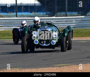 Mark Butterworth, Lagonda V12, Fox and Nicholl Trophy Race, GP Itala Trophy Race Meeting, Silverstone, Northamptonshire, England, 17. April 2021 Stockfoto