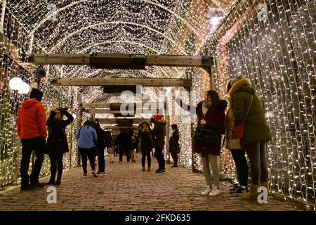 Toronto, Ontario / Kanada - 04 2018. März: Toronto Light Fest 2018 Stockfoto