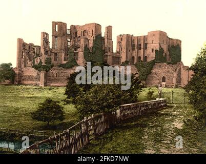 Kenilworth Castle in Warwickshire um 1890-1900 Stockfoto