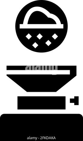 Filtration pharmazeutische Produktion Glyphen Symbol Vektor Illustration Stock Vektor