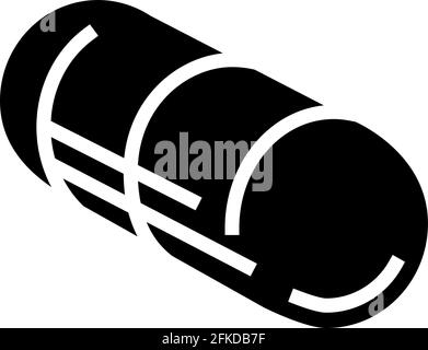 Kapsel Medikament pharmazeutische Produktion Glyphen Symbol Vektor Illustration Stock Vektor