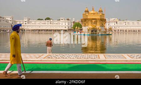 Goldene Tempel, Amritsar, Punjab, Indien Stockfoto