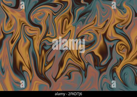 Eine abstrakte Wellig psychedelischen Hintergrundbild. Stockfoto