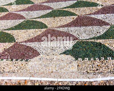 Mosaikboden, Ruinen der Caracalla-Thermen (Terme di Caracalla), Thermae Antoninianae , eines der wichtigsten Bäder Roms zur Zeit der Stockfoto