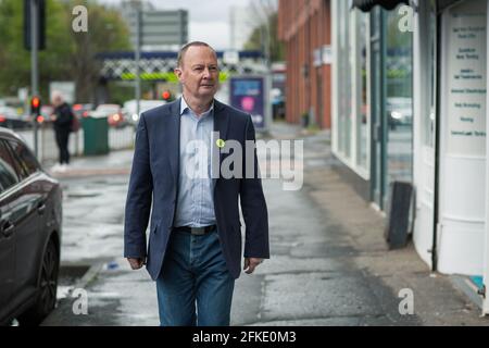 Bill Kidd ist ein Kandidat der Scottish National Party SNP , Glasgow, Schottland Stockfoto