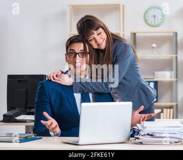 Die Person von seiner Arbeit abgefeuert werden Stockfoto