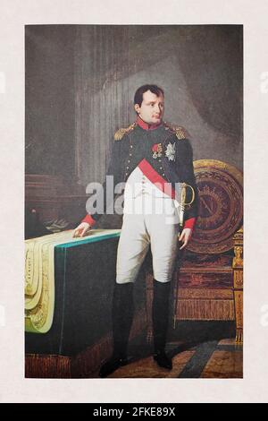 Offizielles Porträt Napoleons 1. Von Robert Lefèvre im Jahr 1809. Stockfoto