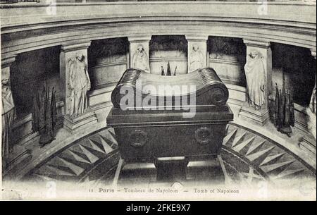tombeau de Napoléon 1er, Empereur des Français sous le Dôme des Invalides à Paris Stockfoto