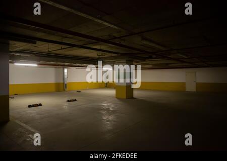Vorderansicht leerer Müllhintergrund Stockfoto
