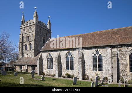 pfarrkirche st. nicholk in New romney kent Stockfoto