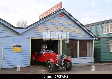 Lagonda M45 Le Mans 1935 (1934, nachgebaute Karosserie), Campbell Shed, Brooklands Museum, Weybridge, Surrey, England, Großbritannien, Großbritannien, Großbritannien, Europa Stockfoto