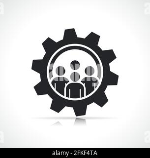 Vektordarstellung des Symbols „Business Work Team“ Stock Vektor