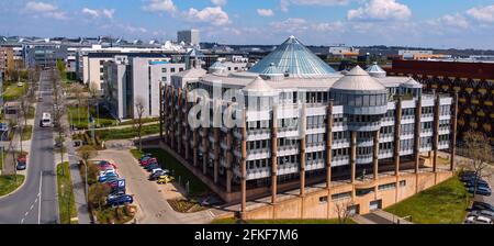 Gebäude der Deutschen Bank im Finanzviertel Luxemburg - STADT LUXEMBURG, LUXEMBURG - 30. APRIL 2021 Stockfoto