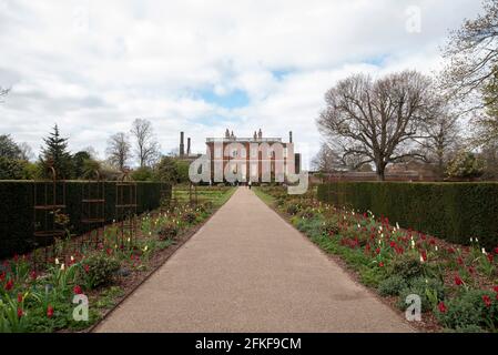 Rangers House und The Rose Garden im Greenwich Park London Stockfoto