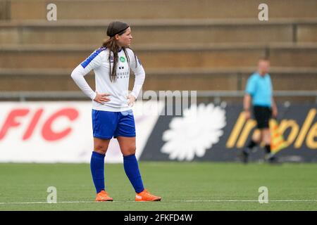 Carouge, Schweiz. Mai 2021. 1. Mai 2021, Carouge, Stade de la Fontenette, AXA Women's Super League: Servette FC Chenois Feminin - FC St.Gallen-Staad, # 20 Jennifer Wyss (St. Gallen-Staad) enttäuscht (Schweiz/Kroatien OUT) Quelle: SPP Sport Pressefoto. /Alamy Live News Stockfoto