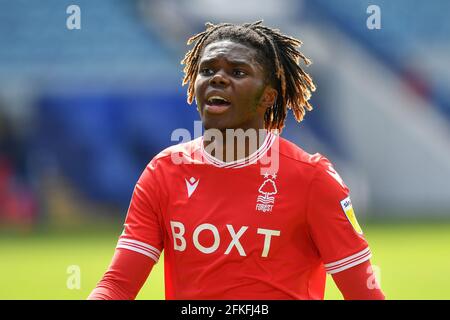 SHEFFIELD, GROSSBRITANNIEN. 1. MAI Alex Mighten von (17) Nottingham Forest während des Sky Bet Championship-Spiels zwischen Sheffield Wednesday und Nottingham Forest in Hillsborough, Sheffield am Samstag, 1. Mai 2021. (Kredit: Jon Hobley, Mi News) Kredit: MI Nachrichten & Sport /Alamy Live News Stockfoto