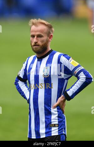 SHEFFIELD, GROSSBRITANNIEN. 1. MAI Barry Bannan von Sheffield am Mittwoch während des Sky Bet Championship-Spiels zwischen Sheffield Wednesday und Nottingham Forest in Hillsborough, Sheffield am Samstag, 1. Mai 2021. (Kredit: Jon Hobley, Mi News) Kredit: MI Nachrichten & Sport /Alamy Live News Stockfoto