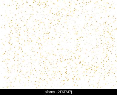 Goldene Glitzern und Punkte, goldener Glitzer-Hintergrund, abstrakt. Vektorgrafik. Stock Vektor