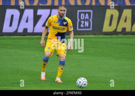 Frosinone, Italien. Mai 2021. Marco Capuano Spieler von Frosinone, während des Spiels der italienischen Serie B Meisterschaft zwischen Frosinone gegen Pisa, Endergebnis 3-1, Spiel im Benito Stirpe Stadion in Frosinone gespielt. Frosinone, Italien, 01. Mai 2021. (Foto von Vincenzo Izzo/Sipa USA) Quelle: SIPA USA/Alamy Live News Stockfoto