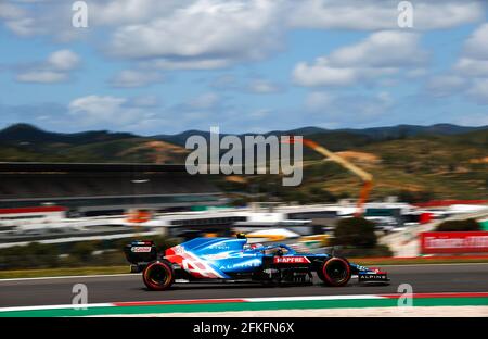 Portimao, Portugal. Mai 2021. 31 OCON Esteban (Fra), Alpine F1 A521, Aktion während der Formel 1 Heineken Grande Prémio de, Portugal., . auf dem Algarve International Circuit, in Portimao, Portugal - Foto DPPI Credit: DPPI Media/Alamy Live News Stockfoto