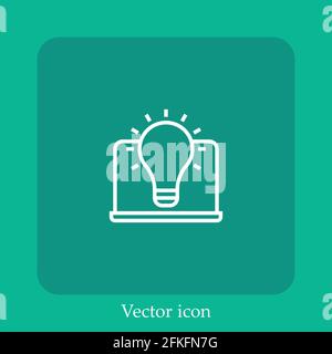 Intelligentes Vektorsymbol lineares Symbol.Linie mit bearbeitbarer Kontur Stock Vektor