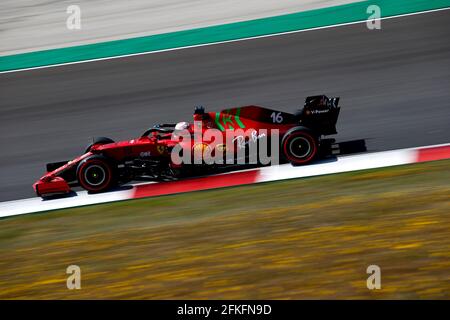 Portimao, Portugal. Mai 2021. 16 LECLERC Charles (mco), Scuderia Ferrari SF21, Aktion während der Formel 1 Heineken Grande Prémio de, Portugal., . auf dem Algarve International Circuit, in Portimao, Portugal - Foto DPPI Credit: DPPI Media/Alamy Live News Stockfoto